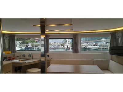 Salon of Venus, a Lagoon 46 catamaran at Eden Island Marina, Seychelles