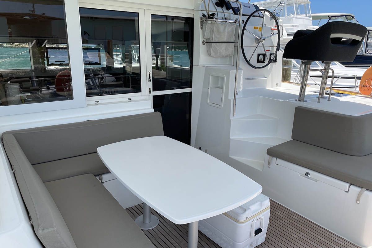 Mala, a Lagoon 40 catamaran at Seget Donji, Croatia