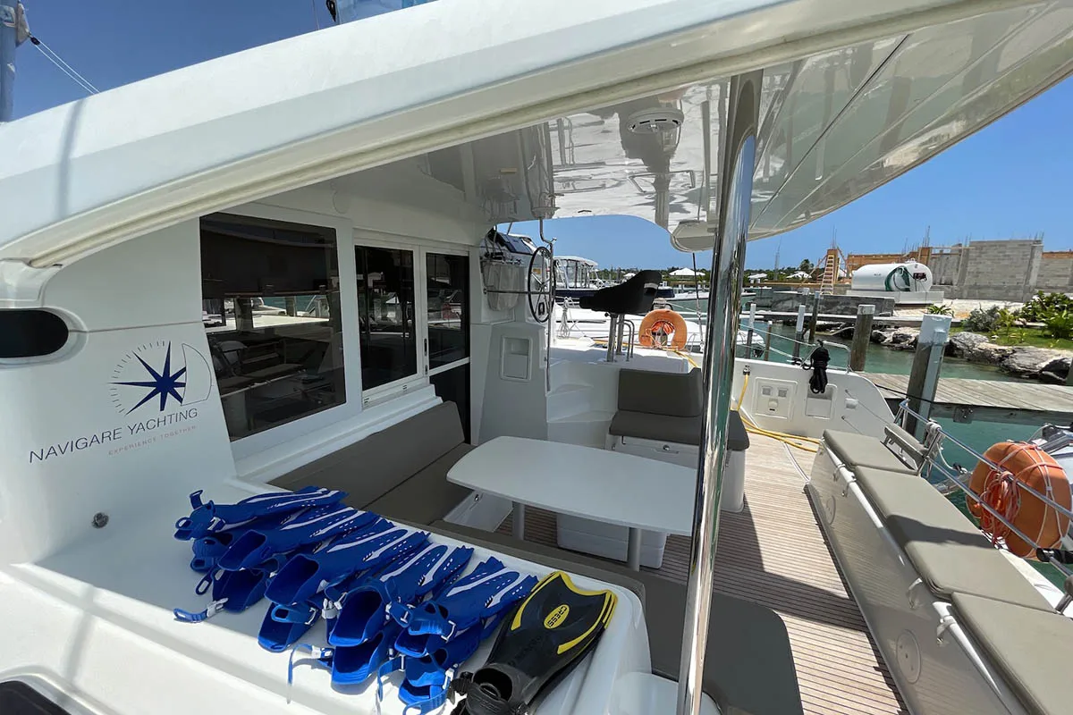 Mala, a Lagoon 40 catamaran at Seget Donji, Croatia