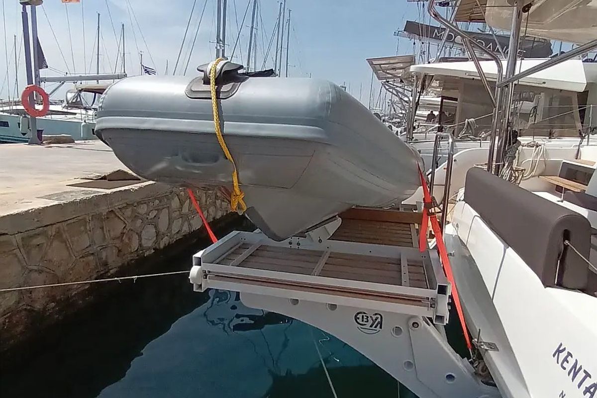 Errant Vagabond, a Lagoon 51 catamaran at Municipal Unit of Palairos, Greece