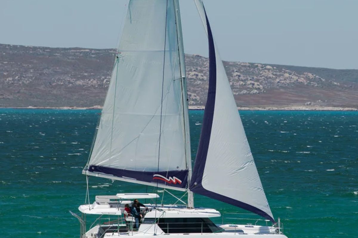 Exterior view of Moorings 4200/3/3 Exclusive, a Leopard 42 catamaran at Road Town, British Virgin Islands