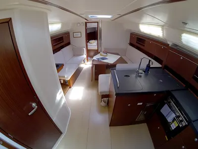 Salon of Ariel, a Hanse Yachts Hanse 385 sailboat at Grad Šibenik, Croatia