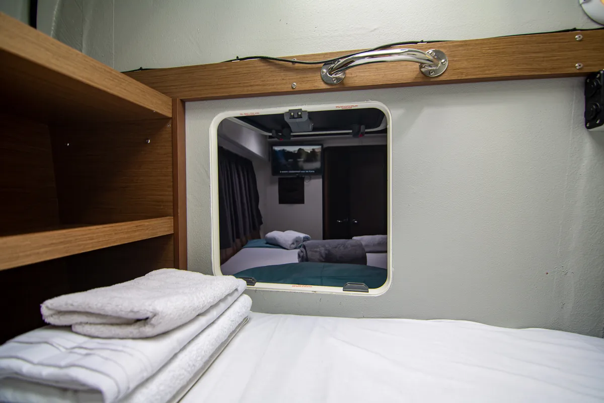 Cabin on Casta Diva Vip-Equipped, a Lagoon 42 catamaran at Preveza, Greece