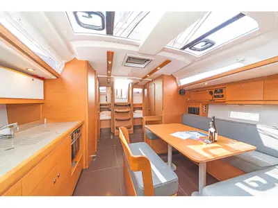 Galley of Hierax, a Dufour 430 sailboat at Volos Municipality, Greece