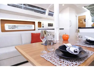 Salon of Caribbean Dandy, a RM Yachts RM 1180 sailboat at Alameda, United States