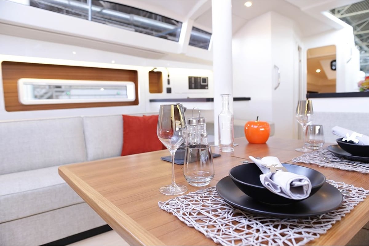 Salon of Caribbean Dandy, a RM Yachts RM 1180 sailboat at Alameda, United States