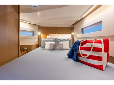 Cabin on Penelope, a Jeanneau Sun Odyssey 415 sailboat at Sithonia Municipal Unit, Greece