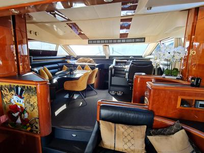 Salon of Grey Cherry, a Dominator 63 yacht at Općina Bilice, Croatia