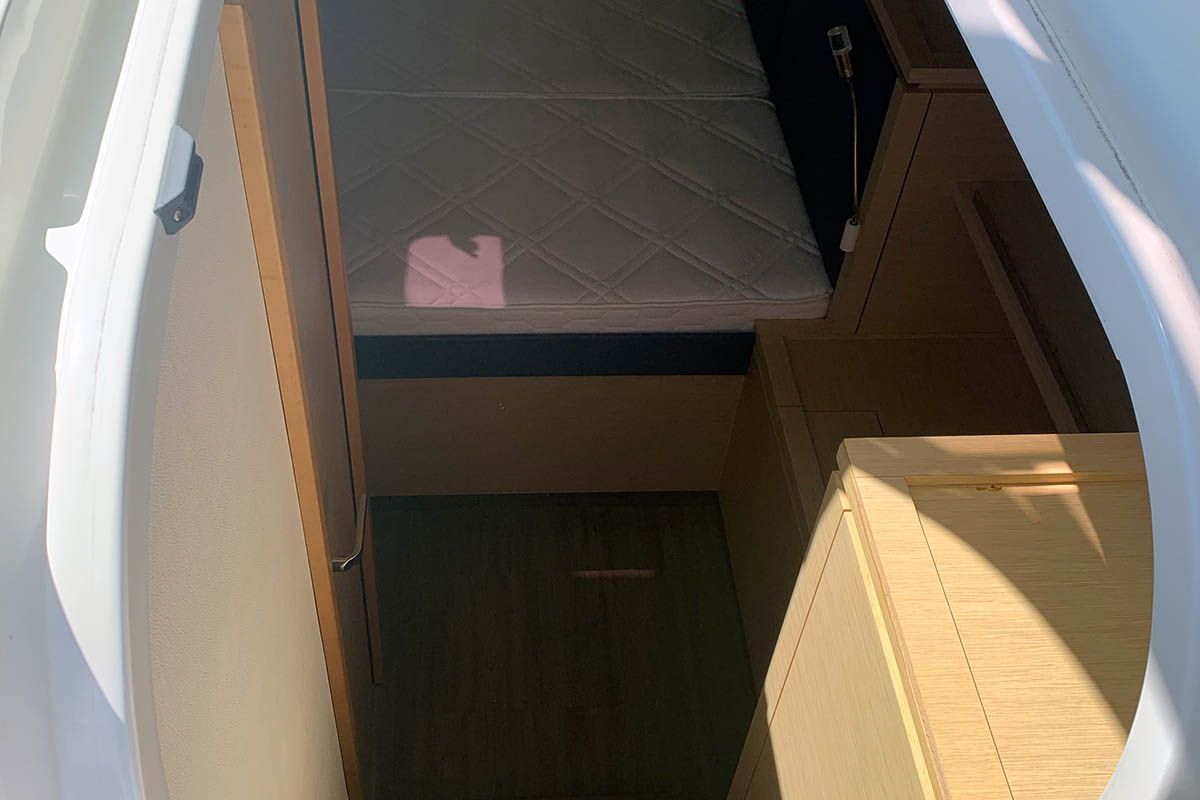 Cabin on Waterloo, a Fountaine Pajot Saba 50 catamaran at Seget Donji, Croatia