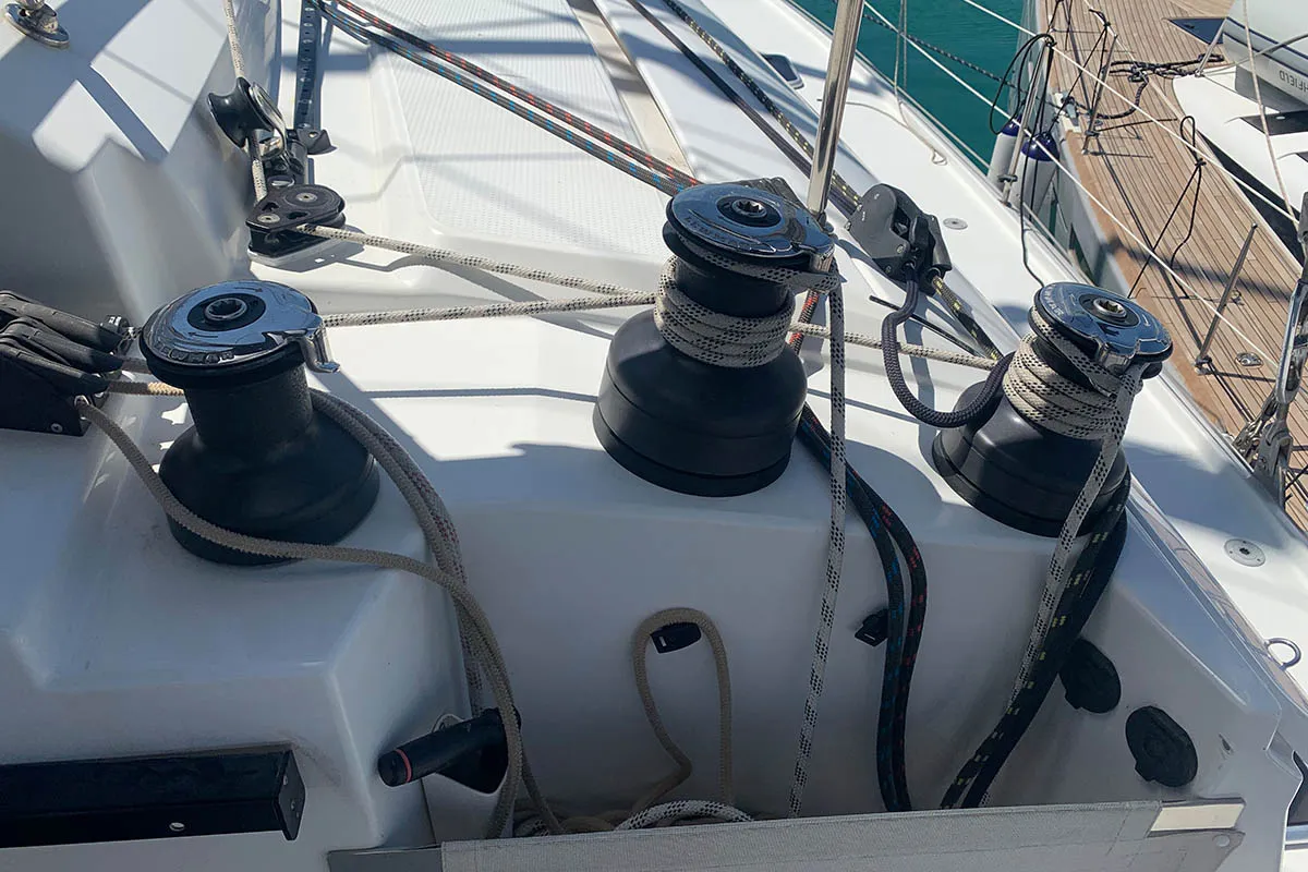 Waterloo, a Fountaine Pajot Saba 50 catamaran at Seget Donji, Croatia