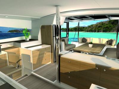 Adria Sunset, a Bali 4.1 catamaran at Punat, Croatia