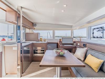 Galley of Nina (A/C, Gen 10KWA, watermaker, electric winch), a Lagoon 40 catamaran at Volos Municipality, Greece