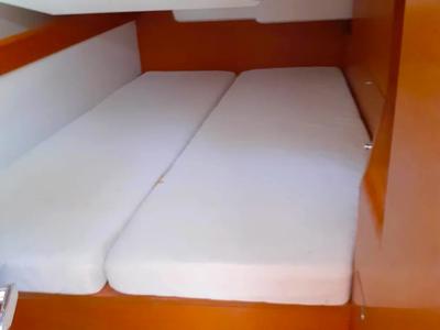 Cabin on Artdrenalin, a Jeanneau Sun Odyssey 479 sailboat at Municipal Unit of Lefkada, Greece