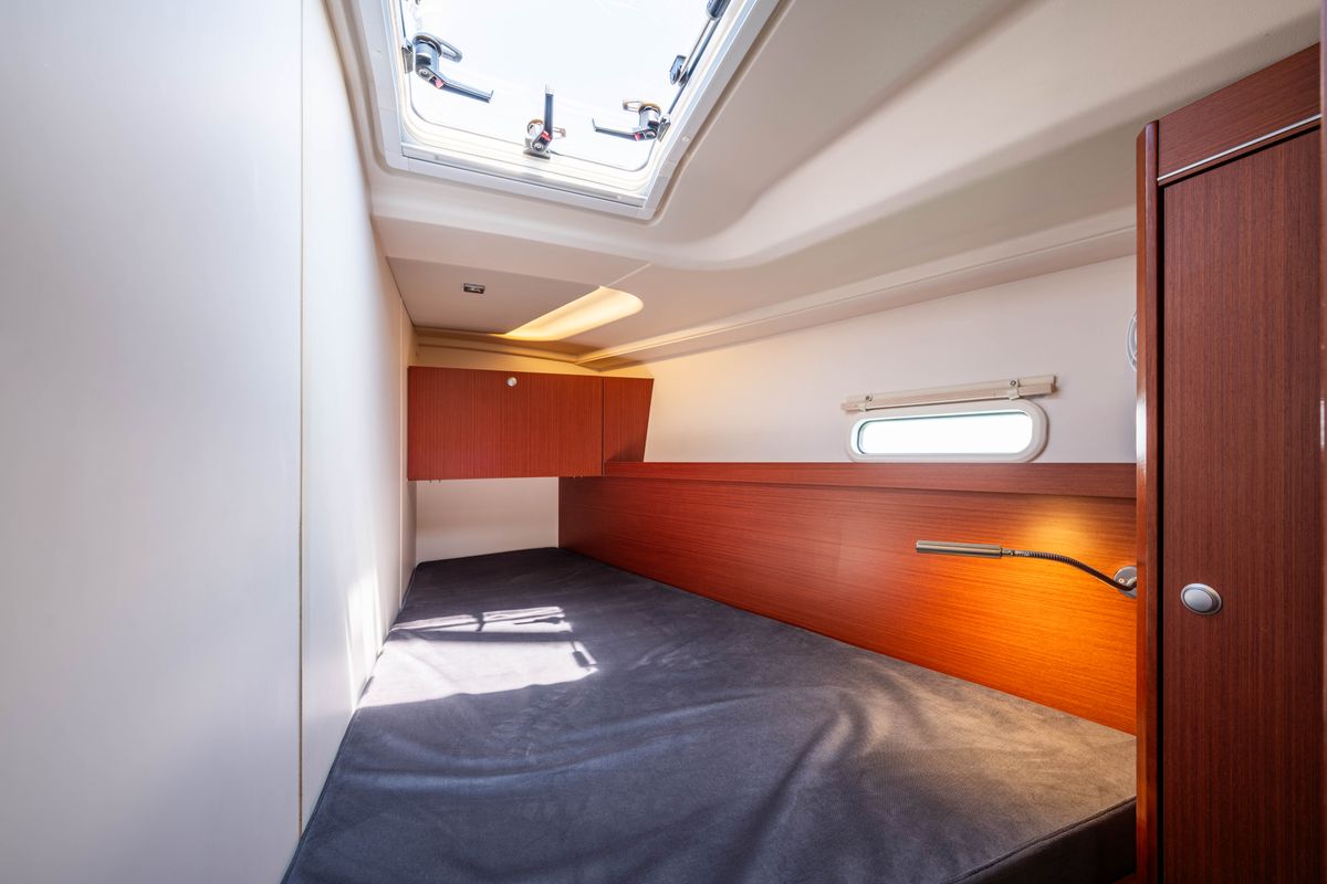 Cabin on Alexa, a Hanse Yachts Hanse 455 sailboat at Municipal Unit of Lefkada, Greece