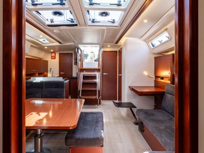Salon of Alexa, a Hanse Yachts Hanse 455 sailboat at Municipal Unit of Lefkada, Greece