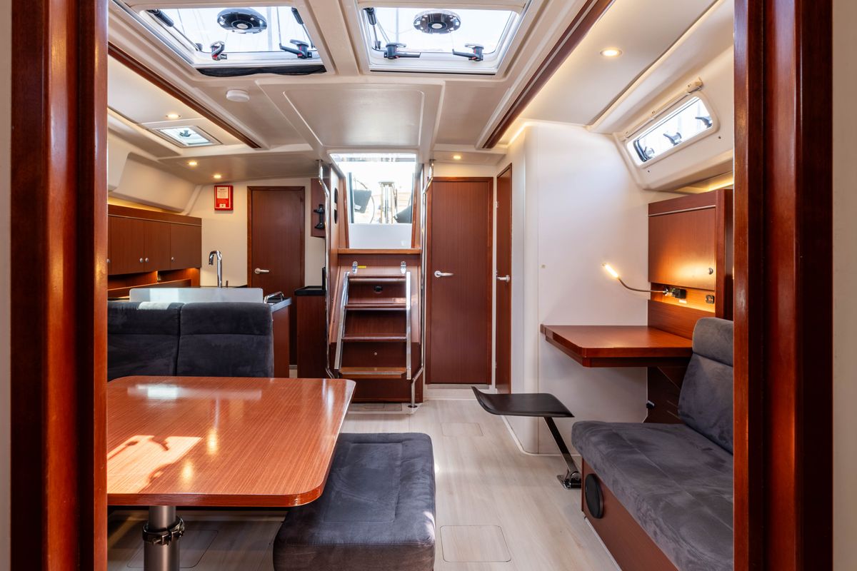 Salon of Alexa, a Hanse Yachts Hanse 455 sailboat at Municipal Unit of Lefkada, Greece