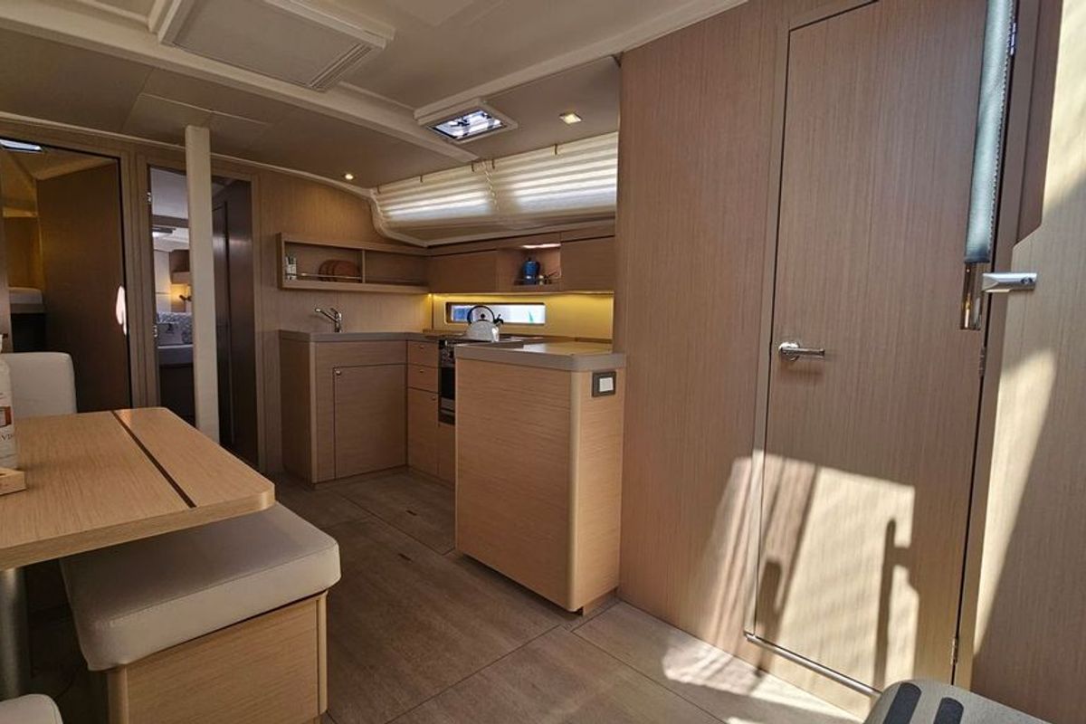 Galley of Dream Weaver, a Beneteau Oceanis 40.1 sailboat at Zadar, Croatia