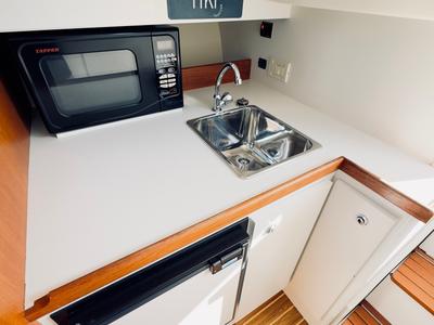 Galley of Fiki, a Tiara Yachts Tiara 2900 Coronet motorboat at Municipal Unit of Kranidi, Greece