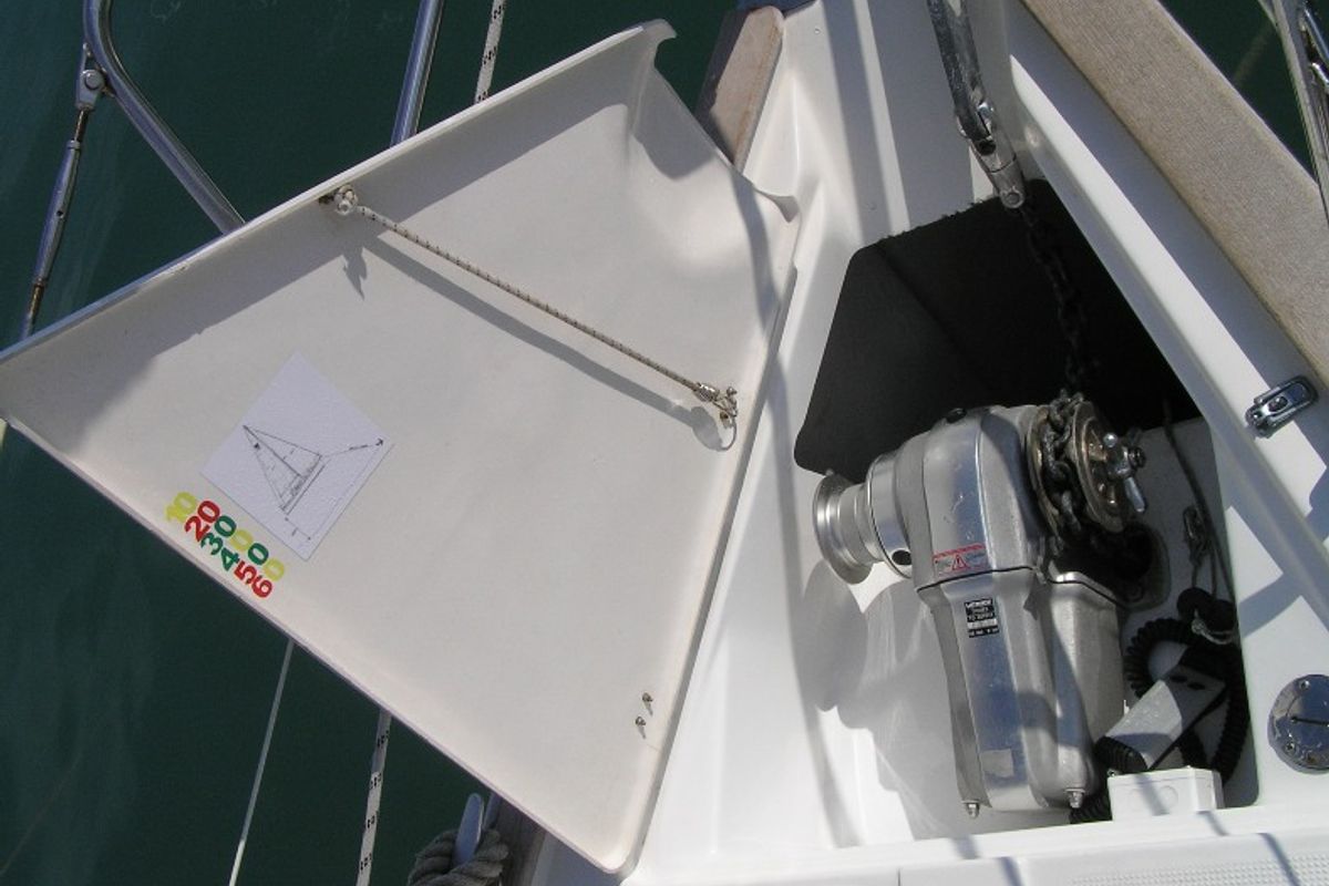 Kokica, a Bavaria 49 sailboat at Grad Trogir, Croatia
