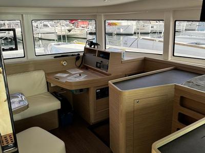 Salon of TI-BO II, a Lagoon 42 catamaran at Alameda, United States