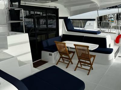 Deck of TI-BO II, a Lagoon 42 catamaran at Alameda, United States