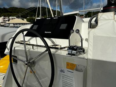 Cockpit of TI-BO II, a Lagoon 42 catamaran at Alameda, United States