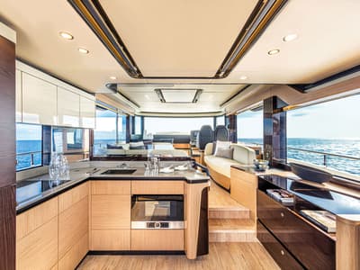 Galley of Aurora, a Absolute Yachts Navetta 52  motorboat at Seget Donji, Croatia