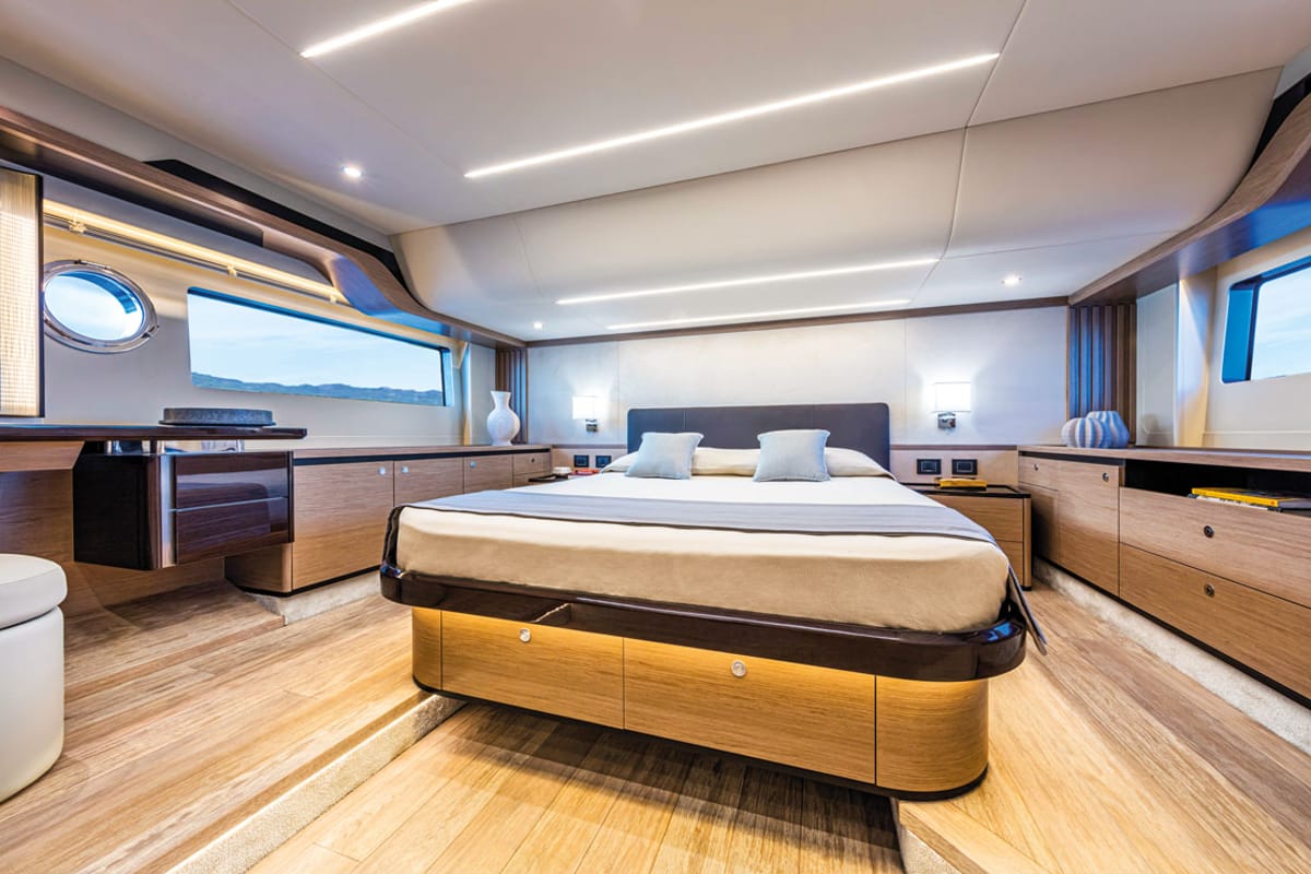Cabin on Aurora, a Absolute Yachts Navetta 52  motorboat at Seget Donji, Croatia