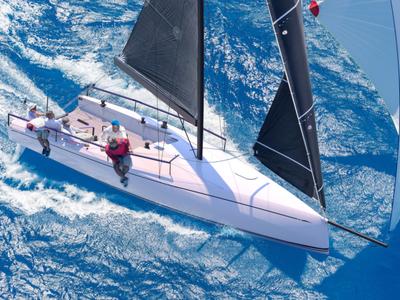 Deck of 005, a Nautor ClubSwan 36 sailboat at Split, Croatia