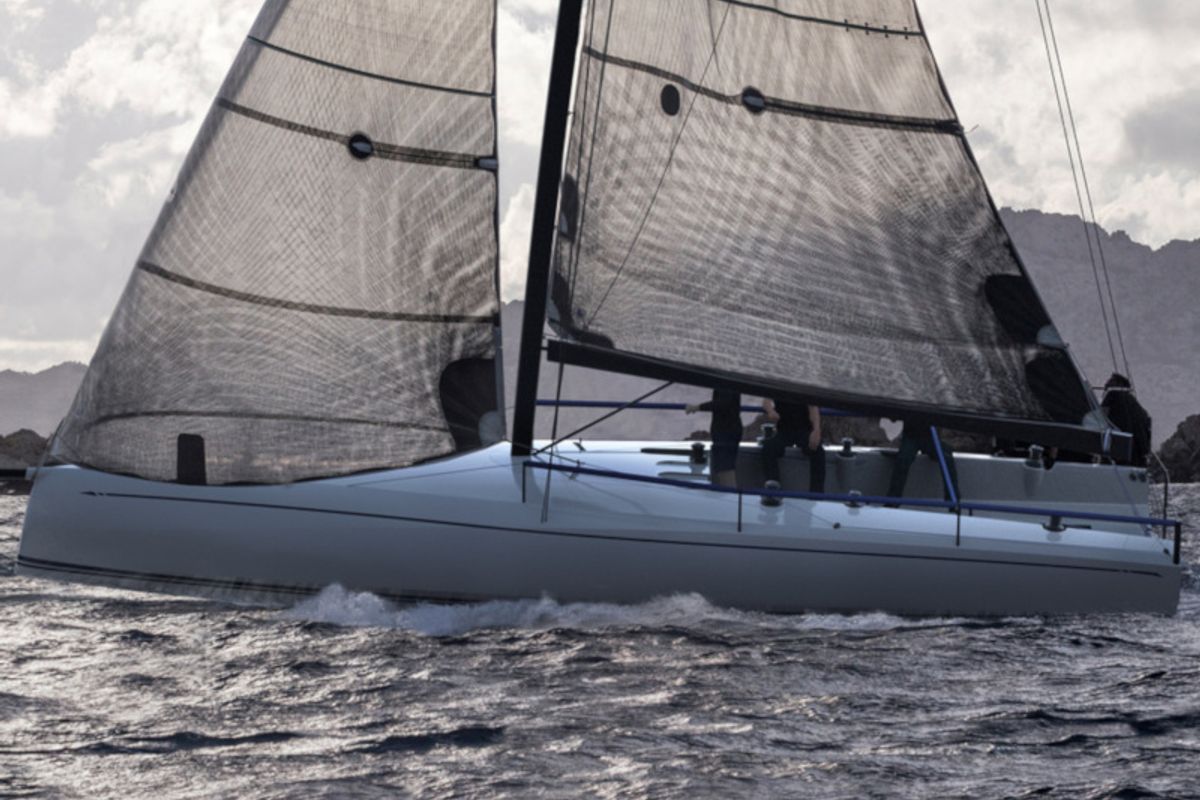 Exterior view of 005, a Nautor ClubSwan 36 sailboat at Split, Croatia