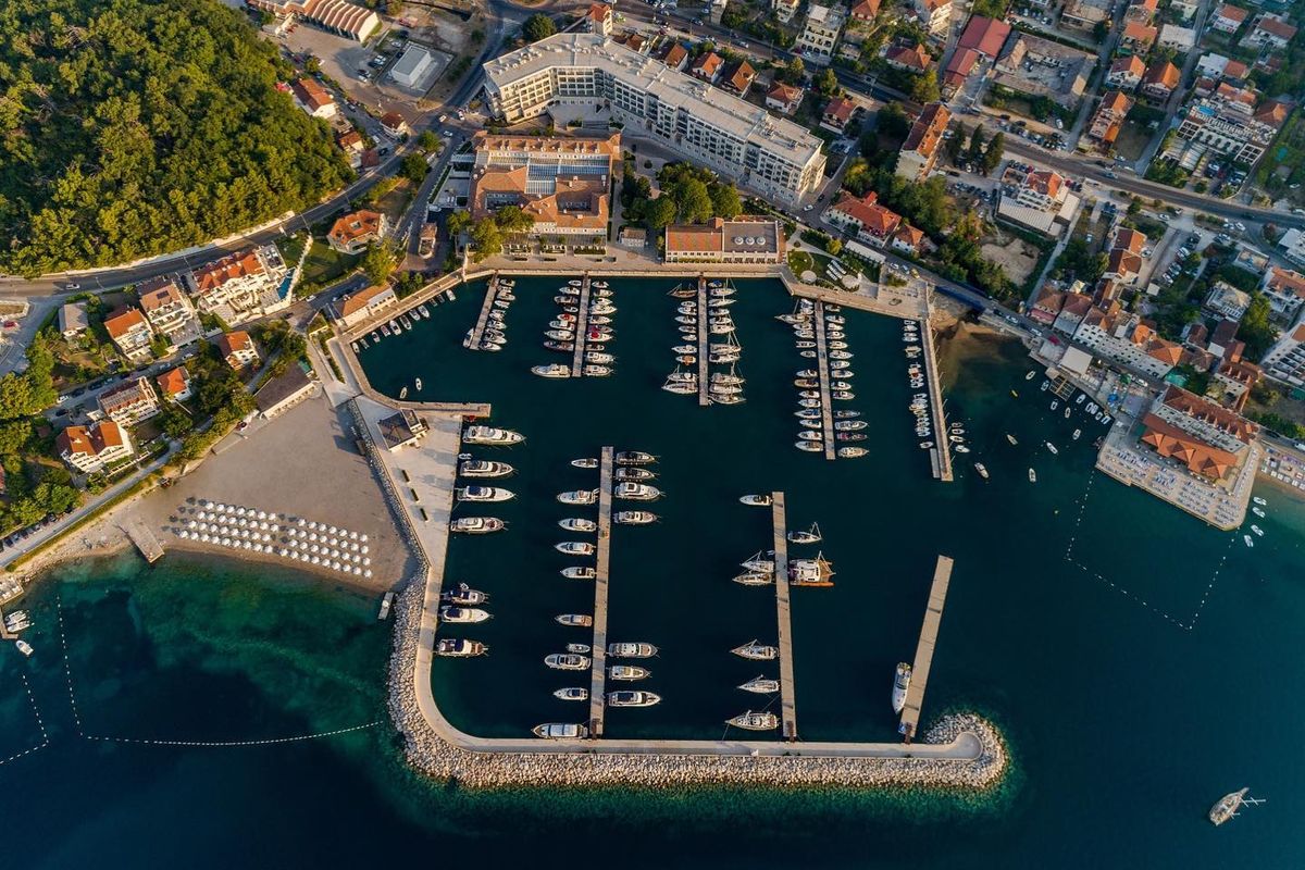 Vera, a Bavaria 51 Cruiser sailboat at Herceg Novi, Montenegro