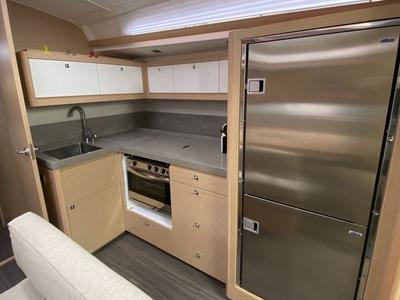 Galley of Tounema, a Dufour 470 sailboat at Marseille, France
