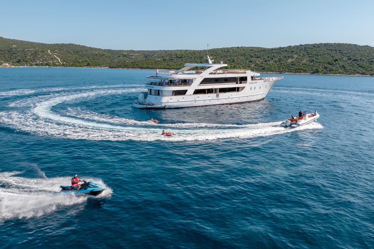 Exterior view of Karizma, a Gulet Motoryacht yacht at Split, Croatia