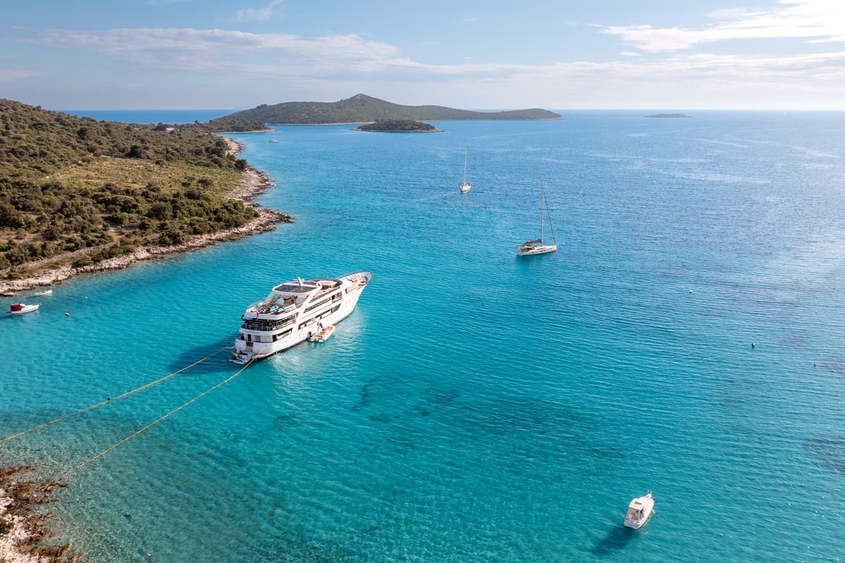 Exterior view of Karizma, a Gulet Motoryacht yacht at Split, Croatia