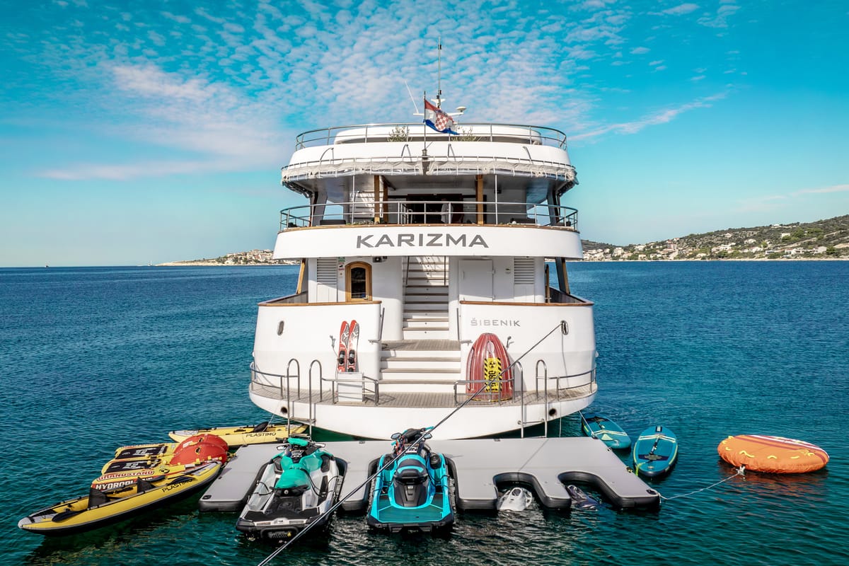 Exterior view of Karizma, a Gulet Motoryacht yacht at Split, Croatia