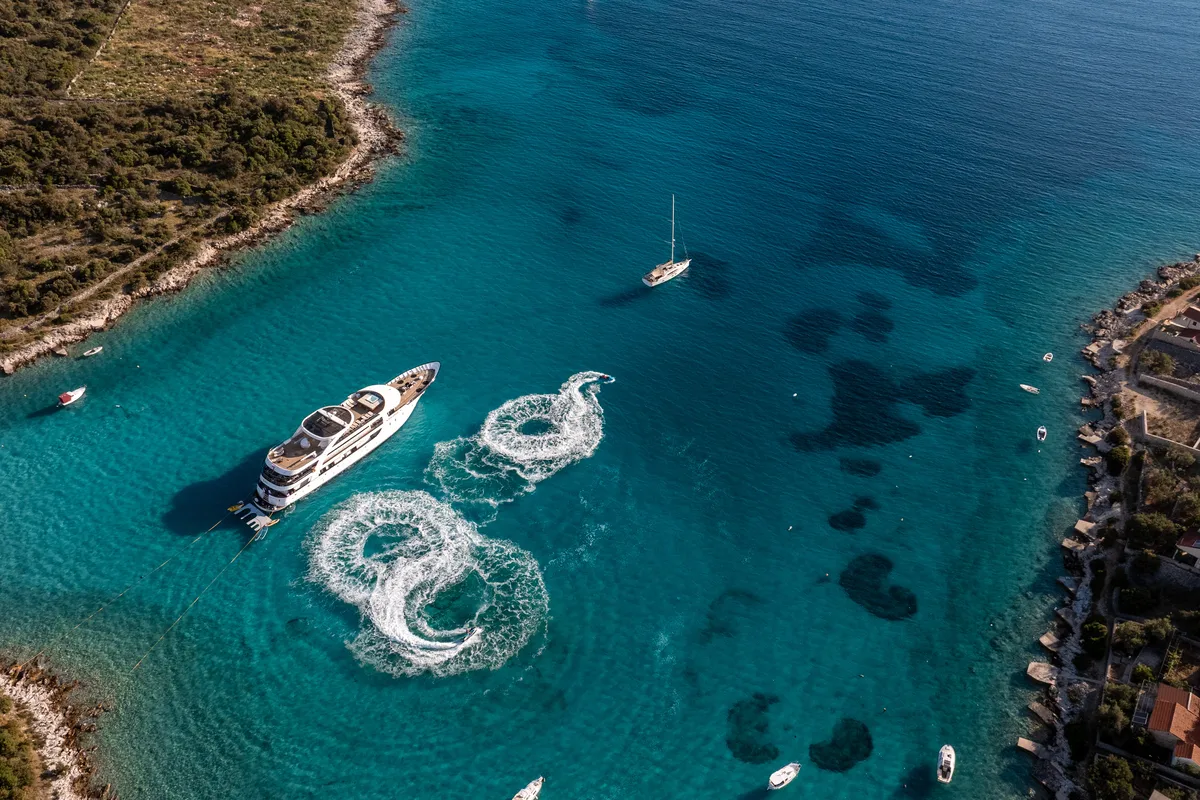 Exterior view of Karizma, a Gulet Motoryacht yacht at Split, Croatia
