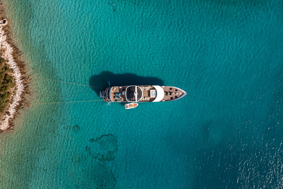 Exterior view of Karizma, a Gulet Motoryacht yacht at Split, Croatia