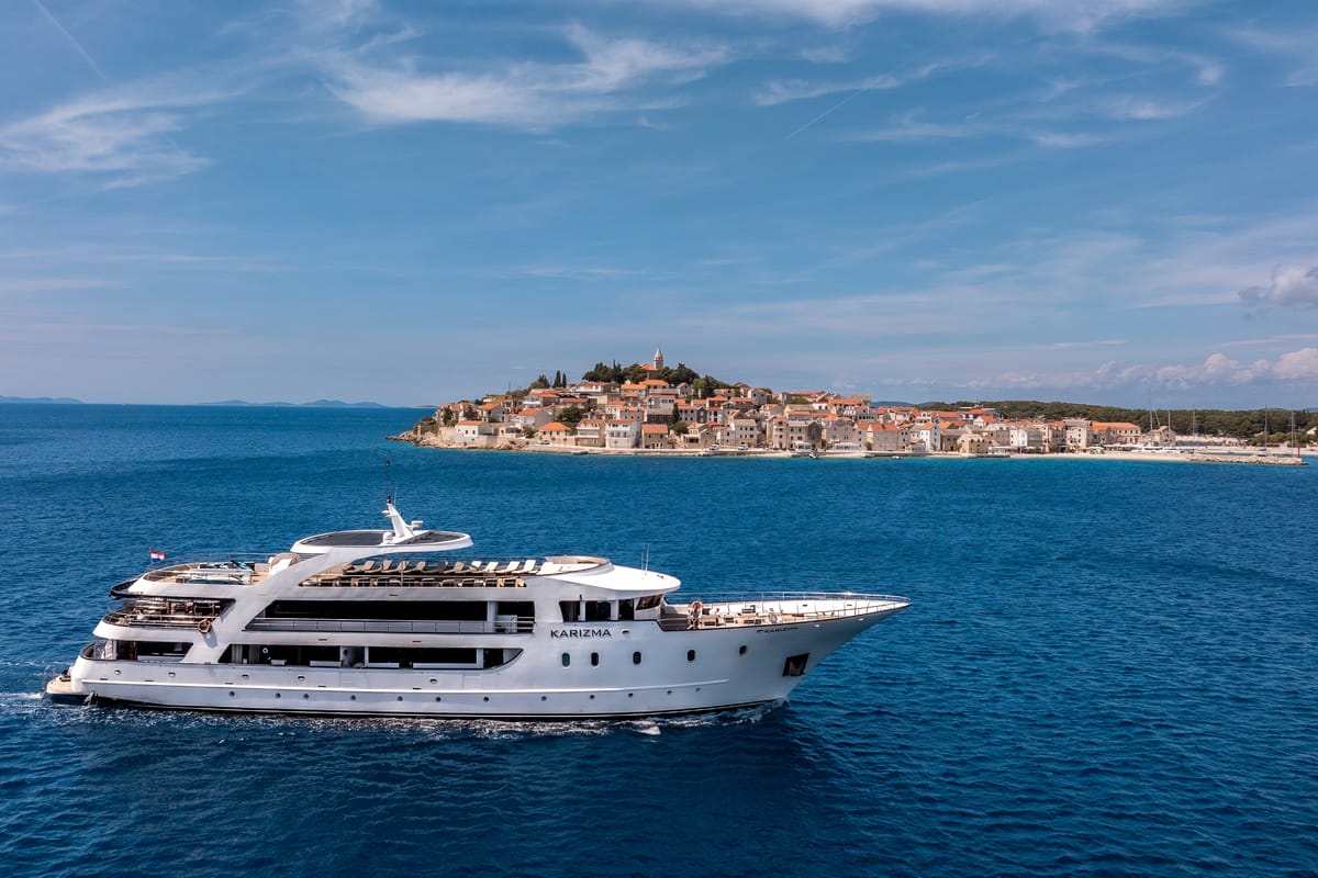 Exterior view of Karizma, a Gulet Motoryacht yacht at Split, Croatia
