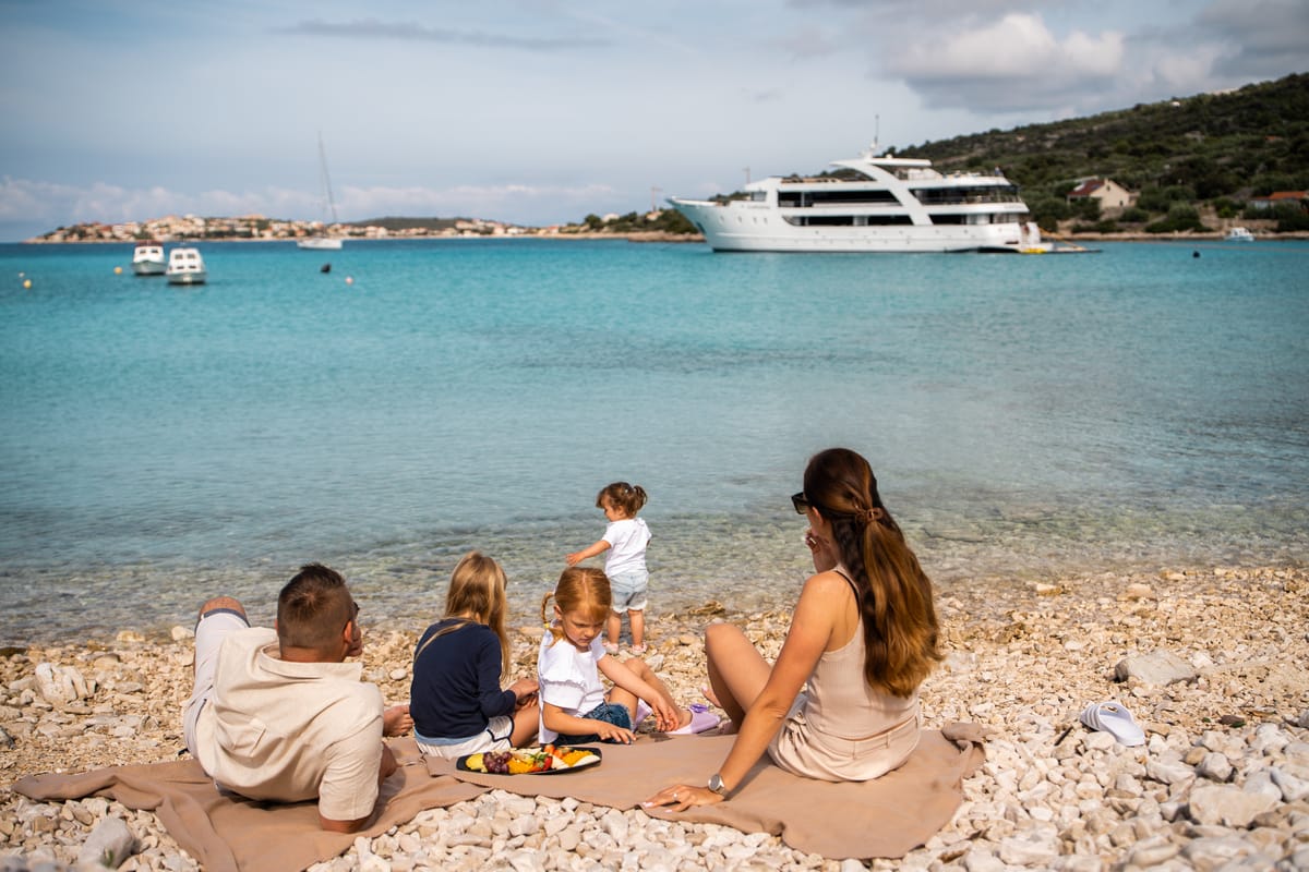 Exterior view of Karizma, a Gulet Motoryacht yacht at Split, Croatia