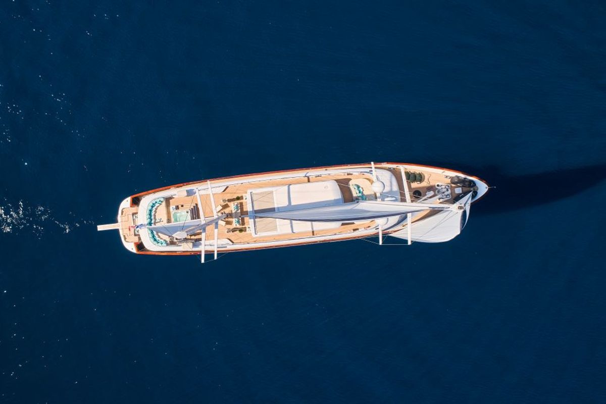 Exterior view of Omnia, a Custom Made Omnia sailboat at Split, Croatia