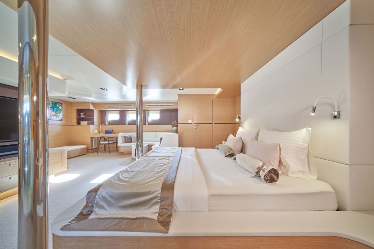 Cabin on Omnia, a Custom Made Omnia sailboat at Split, Croatia