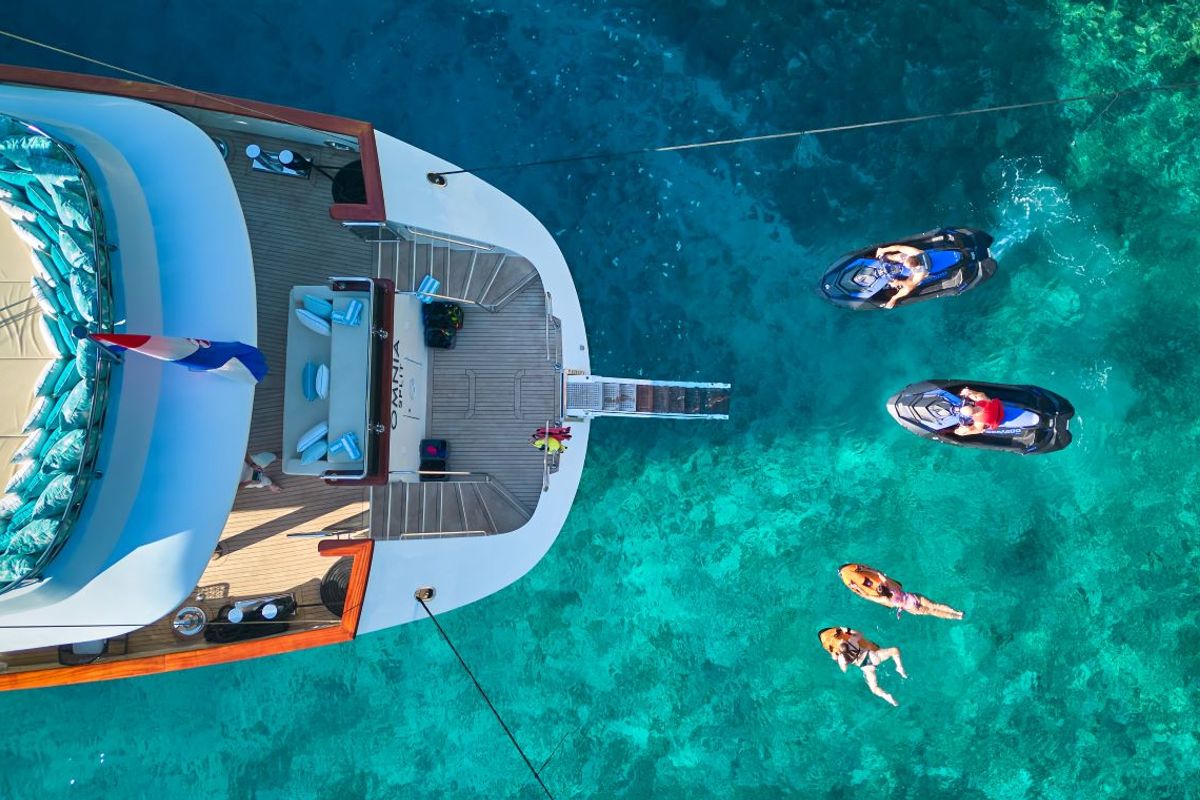 Exterior view of Omnia, a Custom Made Omnia sailboat at Split, Croatia