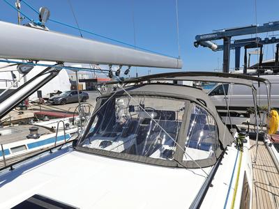 Galley of Kaos, a Dufour 44 sailboat at Grad Biograd na Moru, Croatia