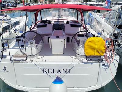 Cockpit of Kelani, a Beneteau Oceanis 40.1 sailboat at Općina Medulin, Croatia