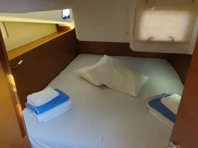 Cabin on Erato, a Jeanneau Sun Odyssey 440 sailboat at Volos Municipality, Greece