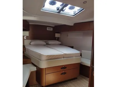 Galley of Sogno Di Mare, a Jeanneau 51 sailboat at Preveza, Greece