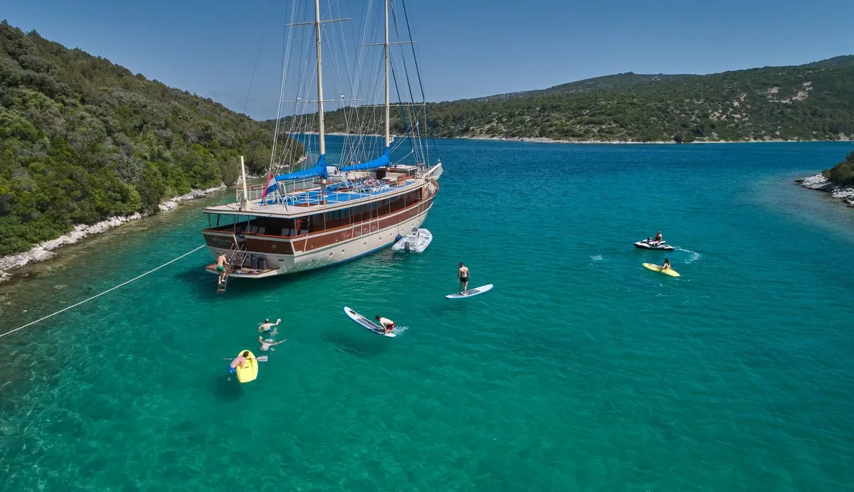 Exterior view of Tajna Mora, a Unknown Tajna Mora yacht at Split, Croatia