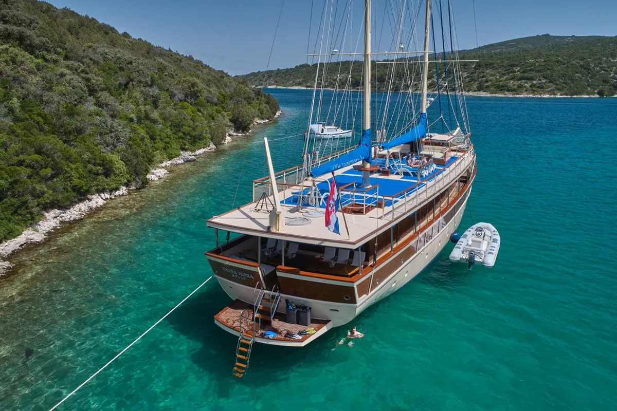 Exterior view of Tajna Mora, a Unknown Tajna Mora yacht at Split, Croatia