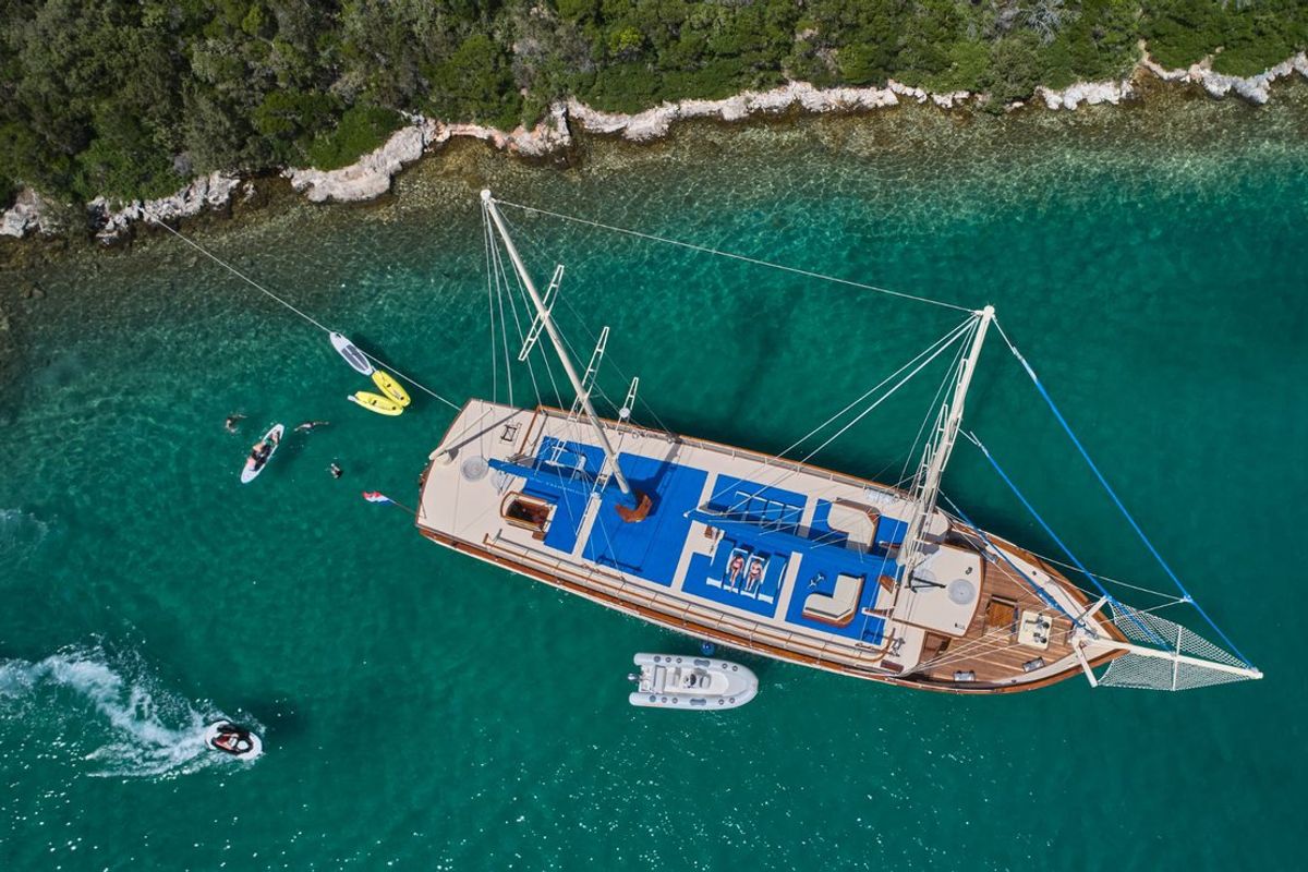 Exterior view of Tajna Mora, a Unknown Tajna Mora yacht at Split, Croatia
