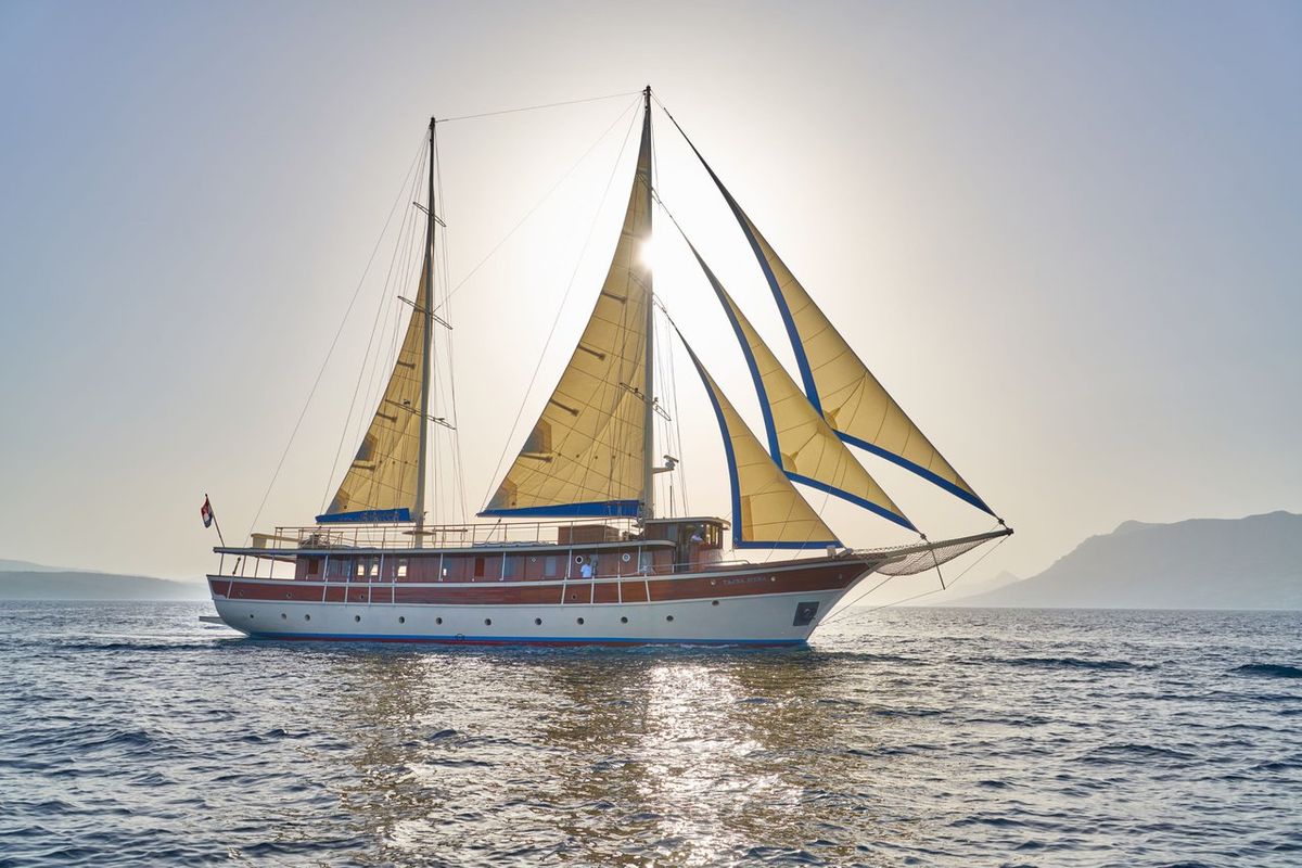Exterior view of Tajna Mora, a Unknown Tajna Mora yacht at Split, Croatia